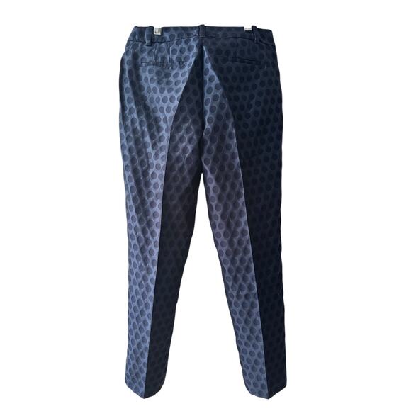 J.Crew City Fit Skimmer Blue Polka
Dots Ankle Pants Size 0 - Picture 3 of 7